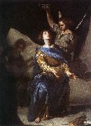 CAVALLINO, Bernardo The Ecstasy of St Cecilia df oil painting
